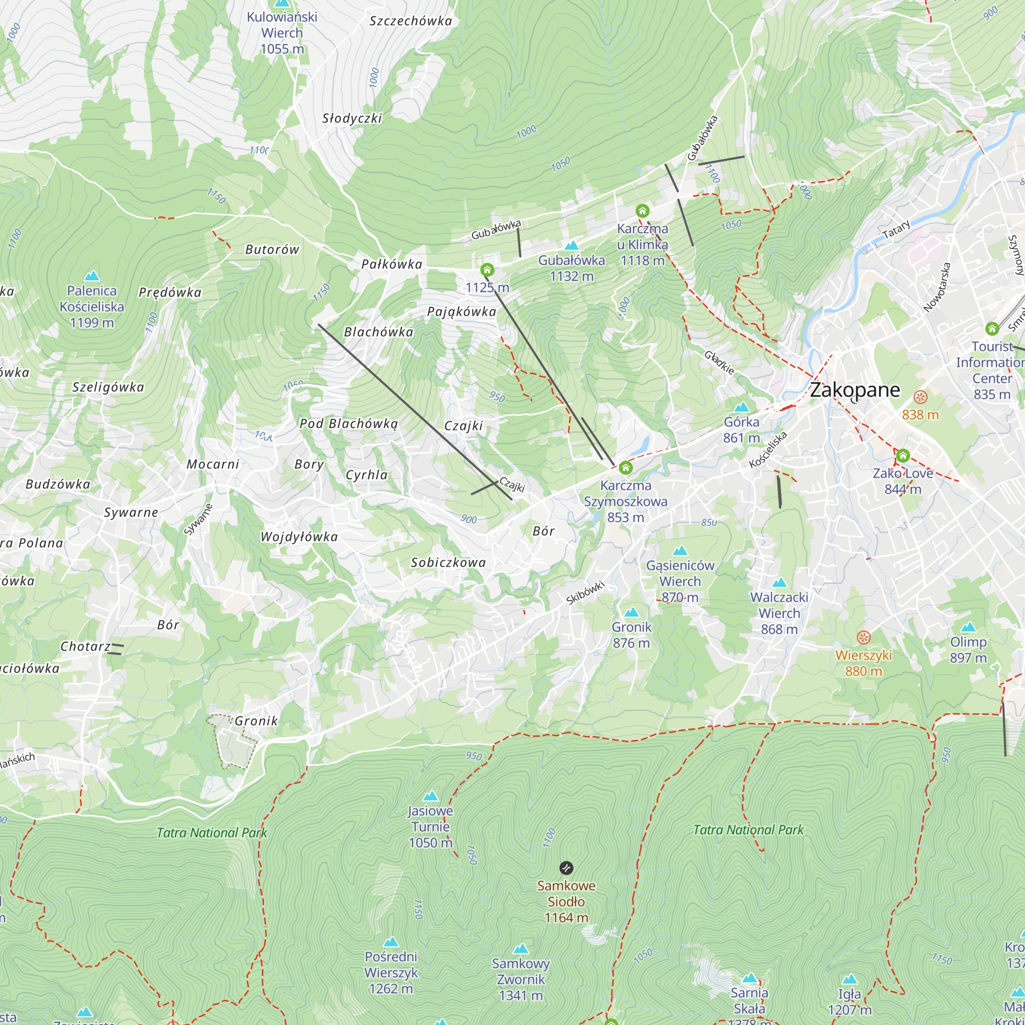 Giewont Restaurant map