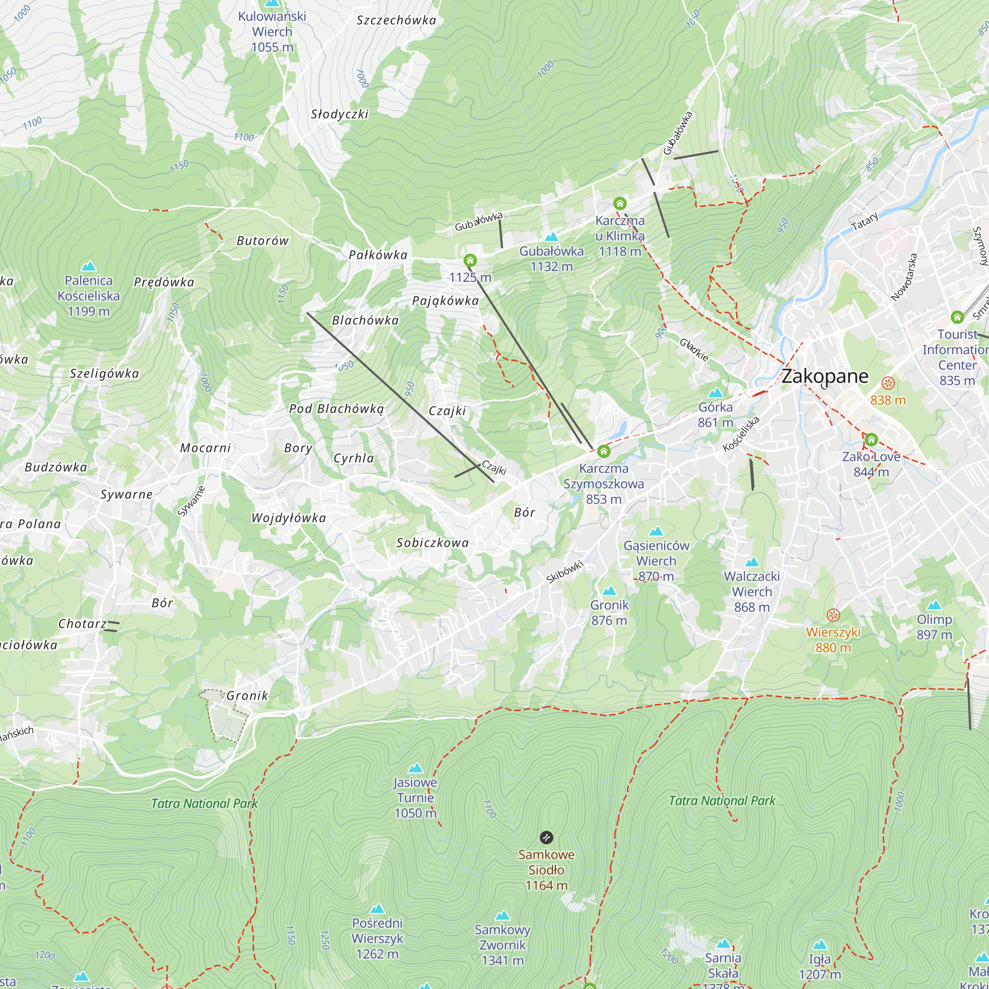 Giewont Restaurant map