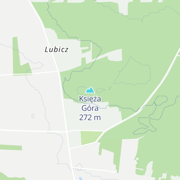 Map of Księża Góra