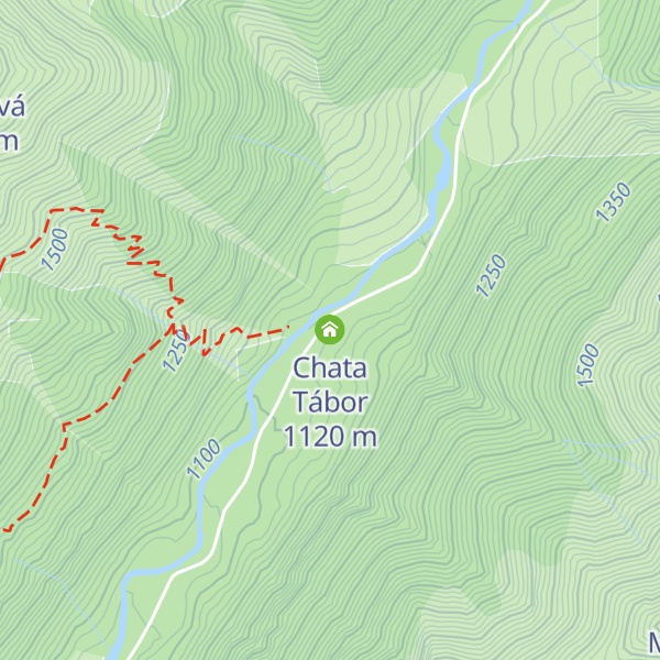 Map of Chata Tábor
