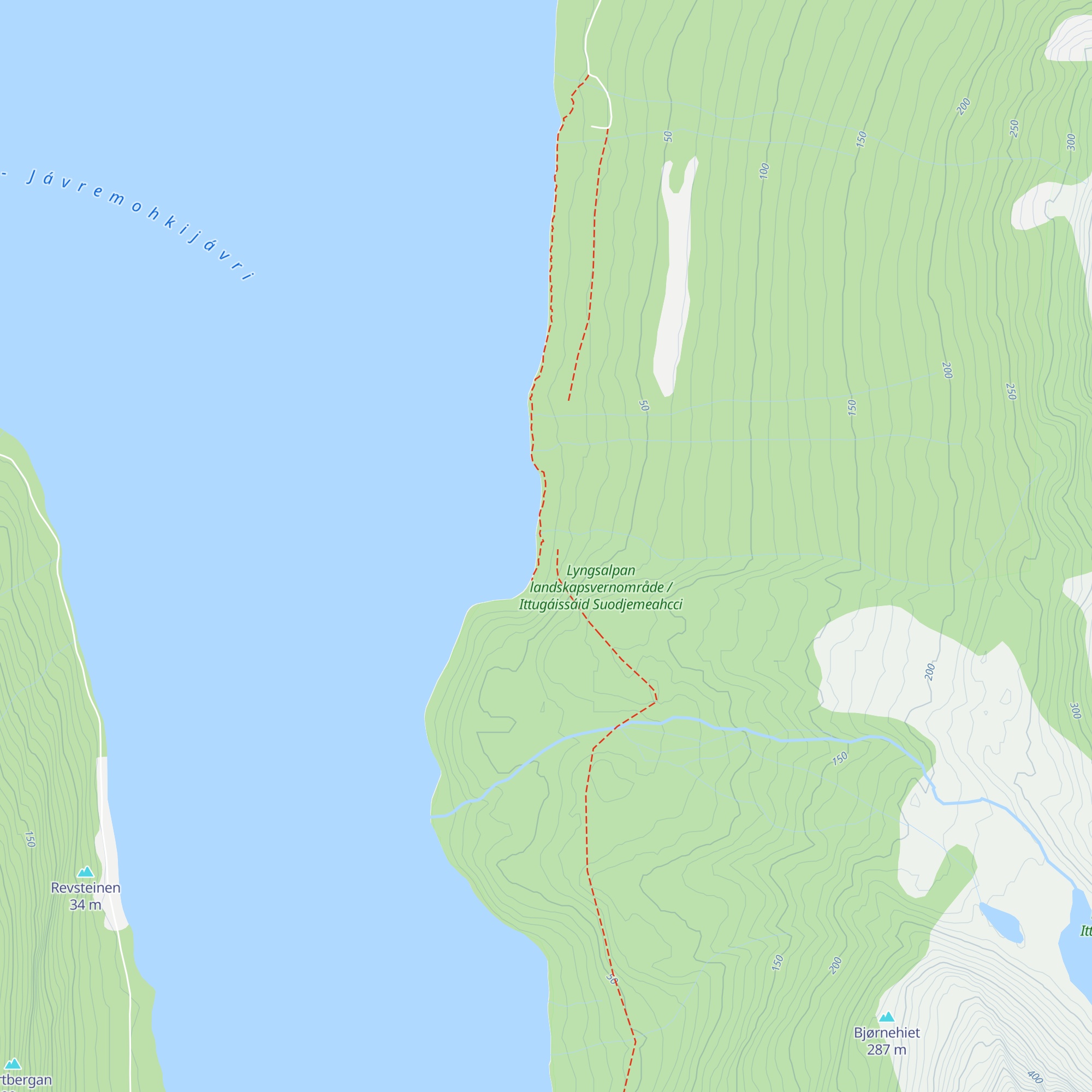 Jægervasshytta map
