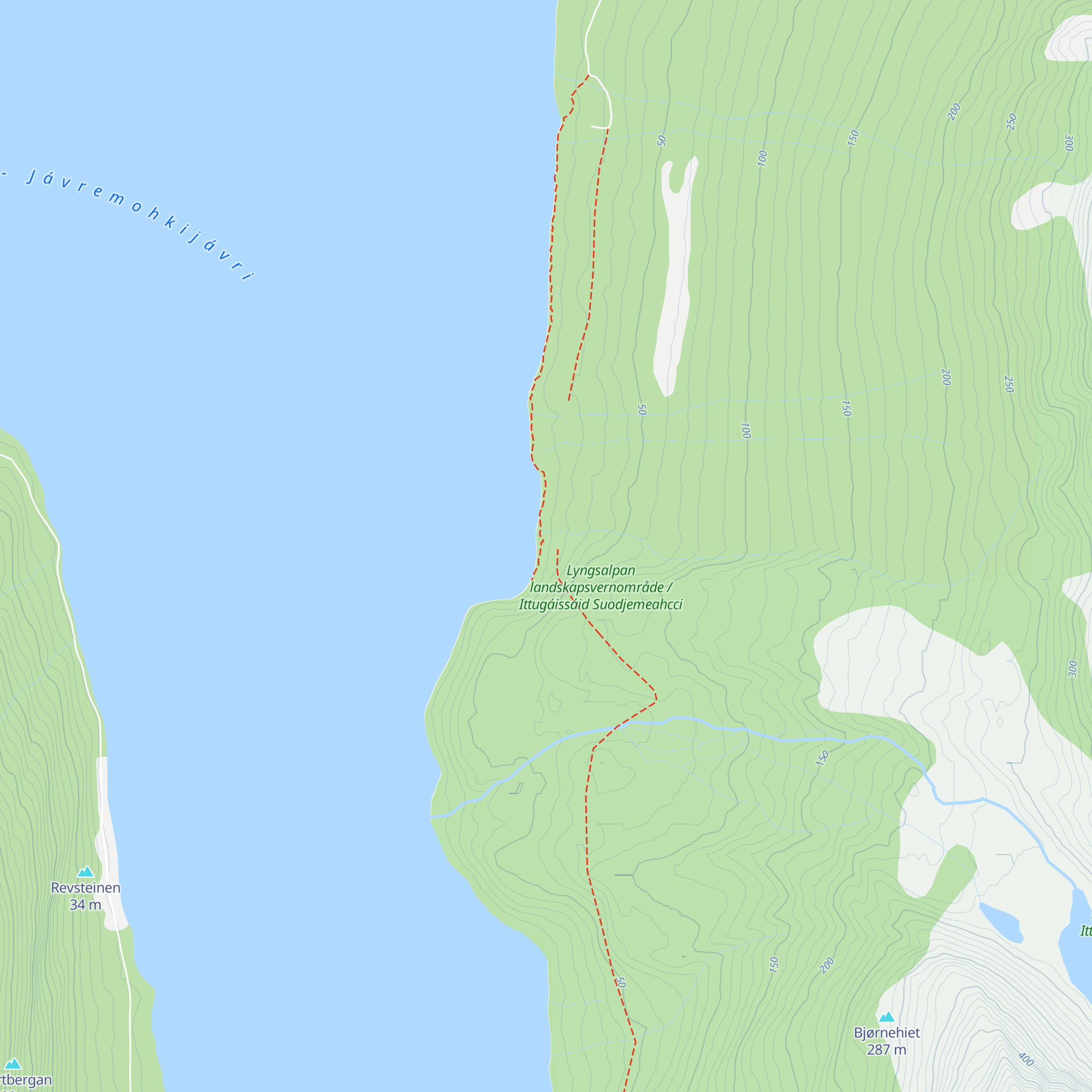 Jægervasshytta map