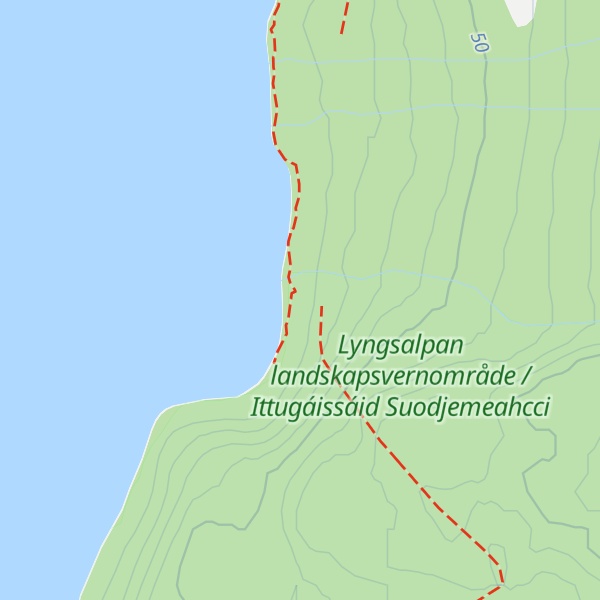 Map of Jægervasshytta
