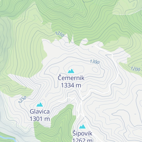 Map of Čemernik