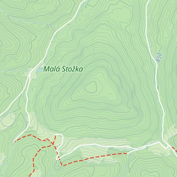 Map of Malá Stožka