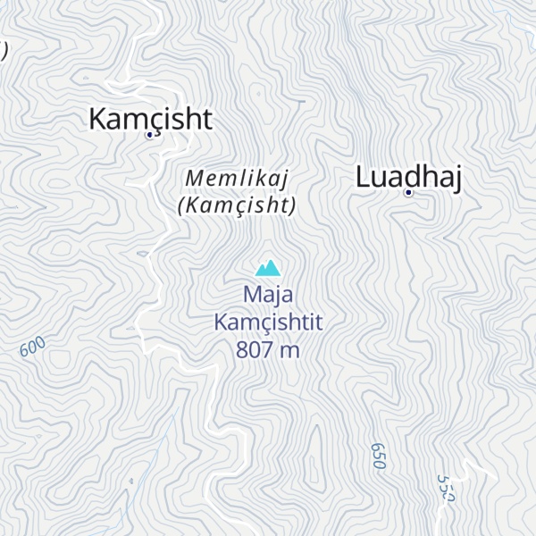 Map of Maja Kamçishtit