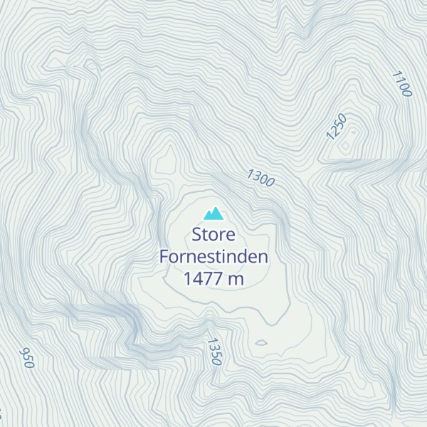 Map of Store Fornestinden