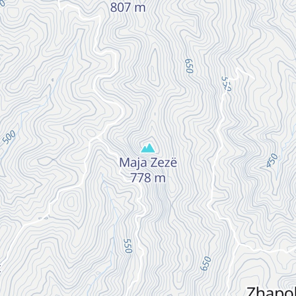 Map of Maja Zezë