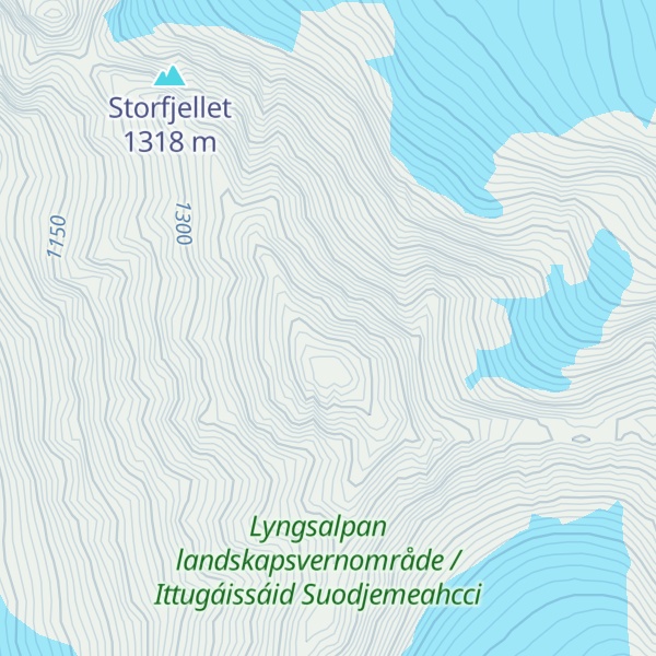 Map of Tigertinden