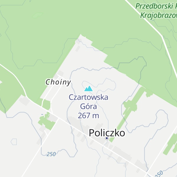 Map of Czartowska Góra