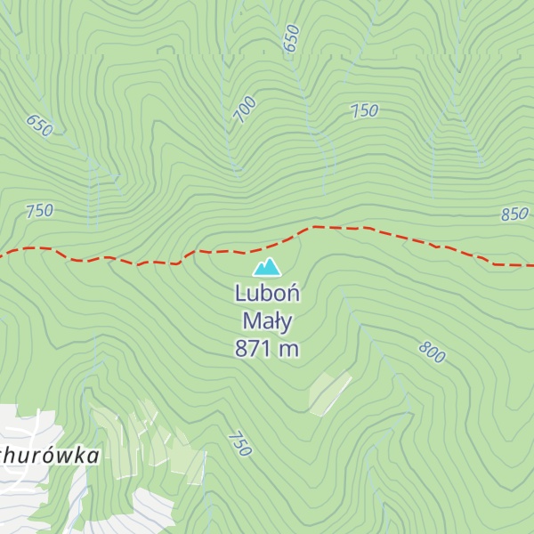 Map of Luboń Mały
