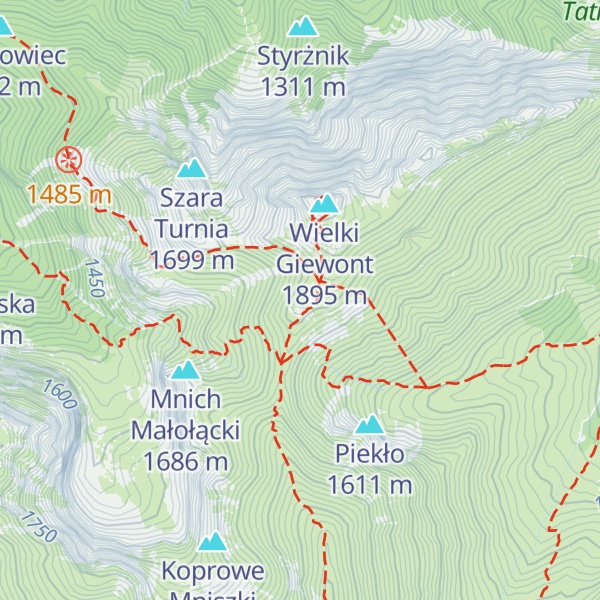 Map of Kondracka Kopka