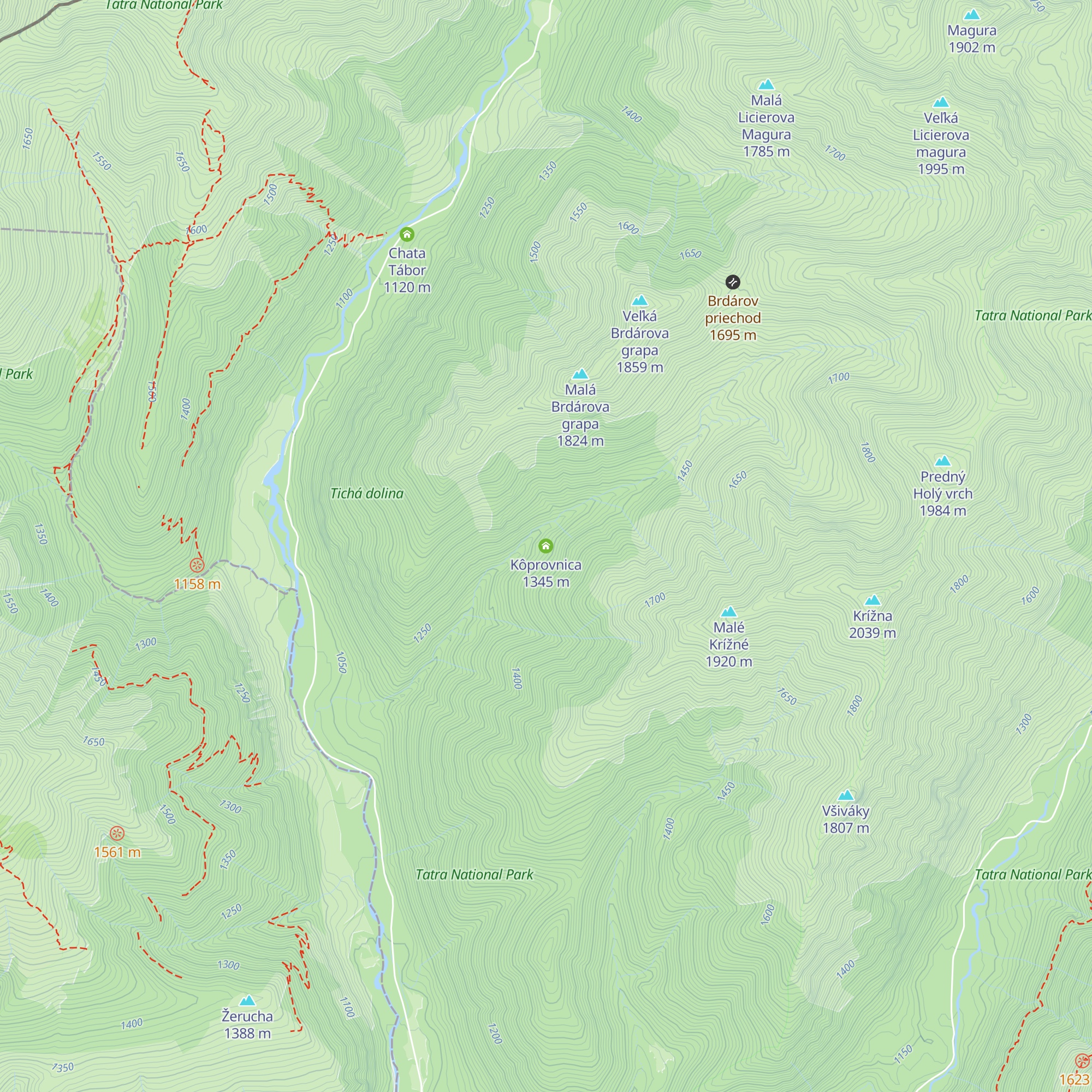 Kôprovnica map