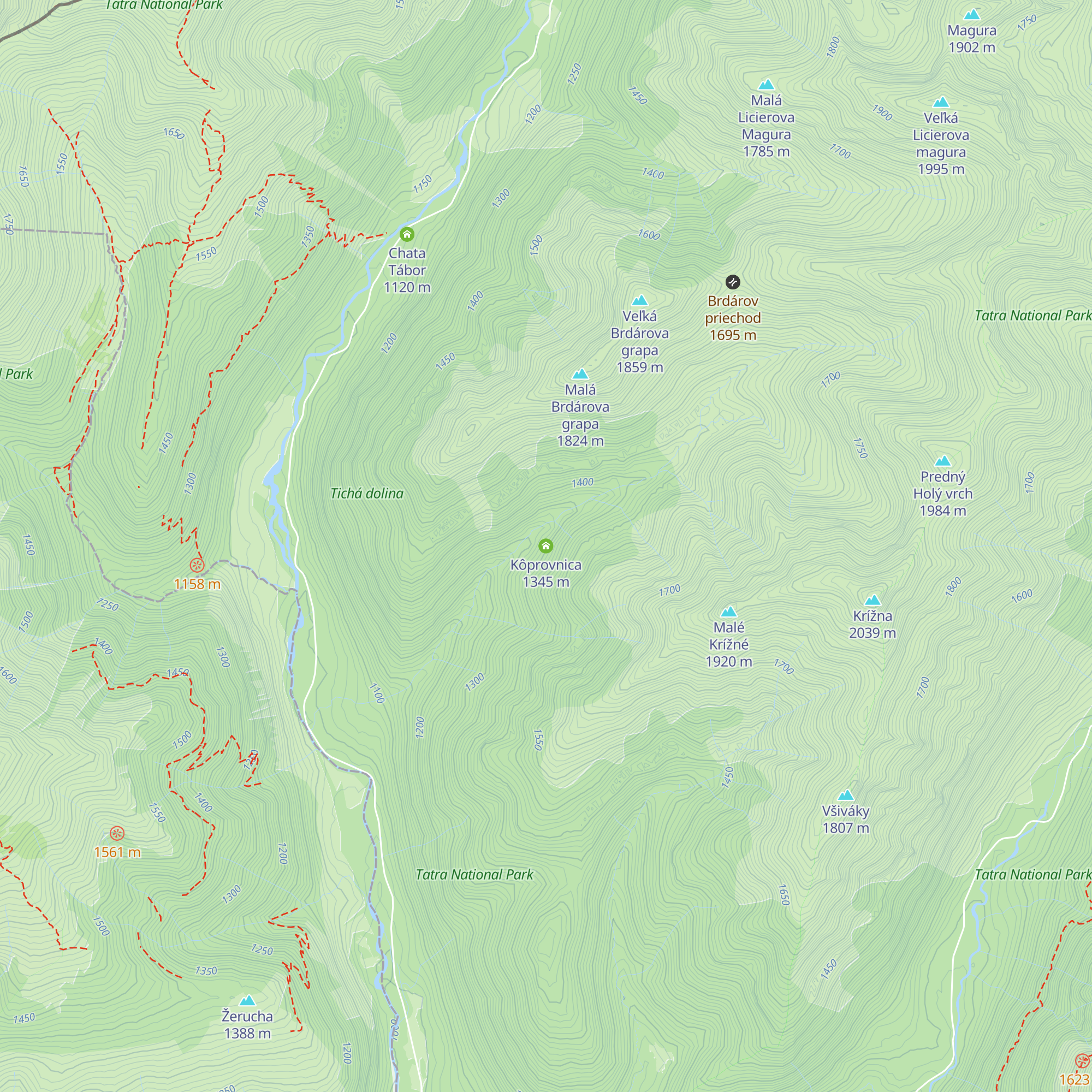 Kôprovnica map