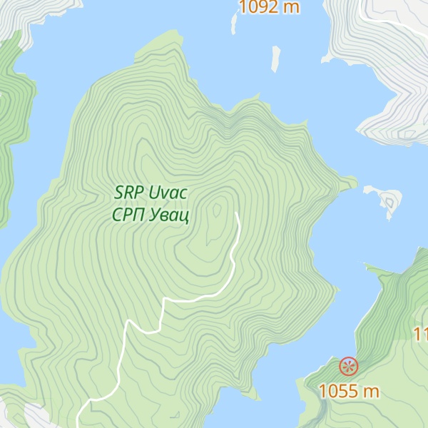 Map of Šaponjski vrh