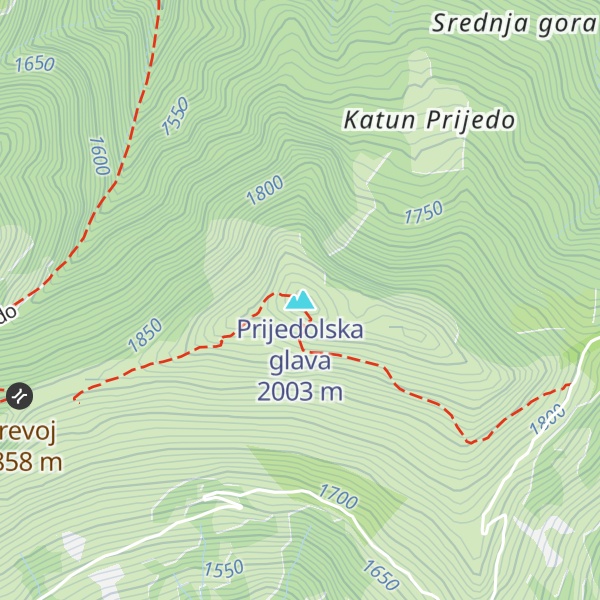 Map of Prijedolska glava