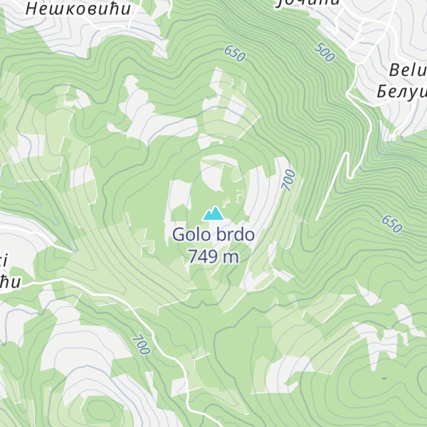Map of Golo brdo