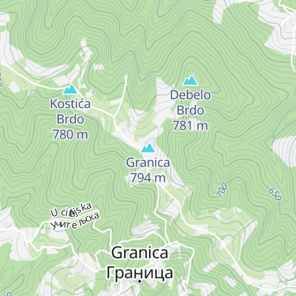 Map of Granica