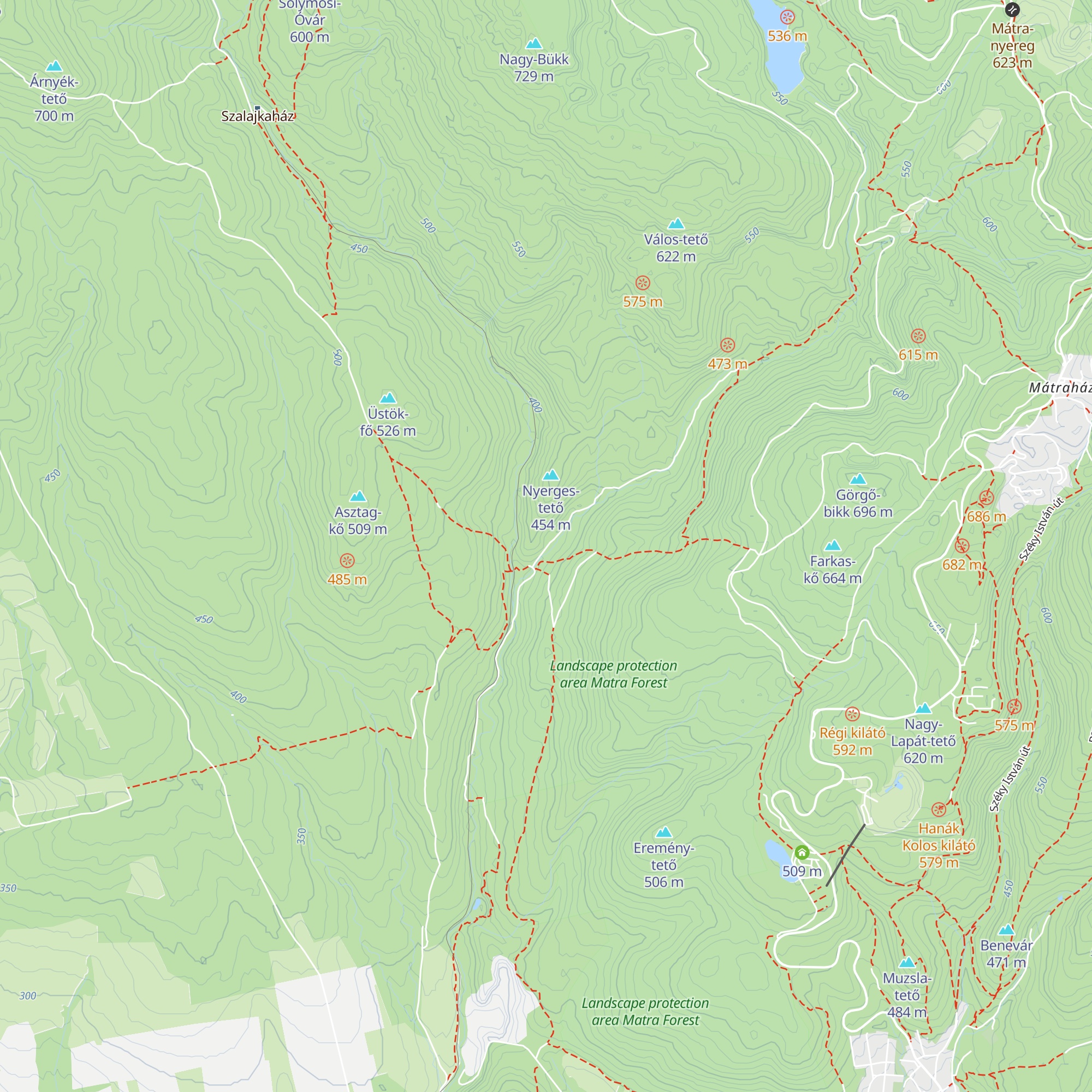 Nagy-pataki menedékház map