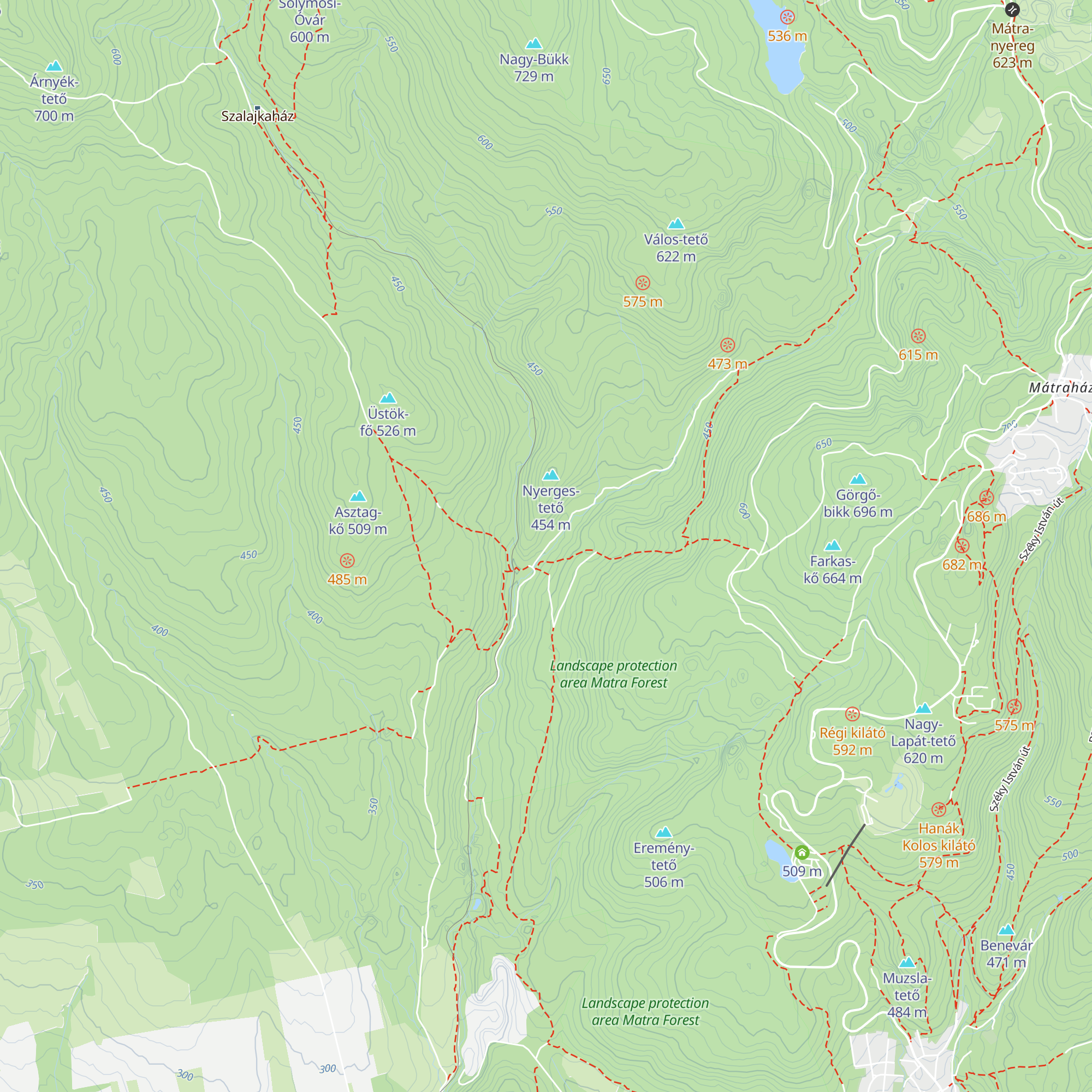 Nagy-pataki menedékház map