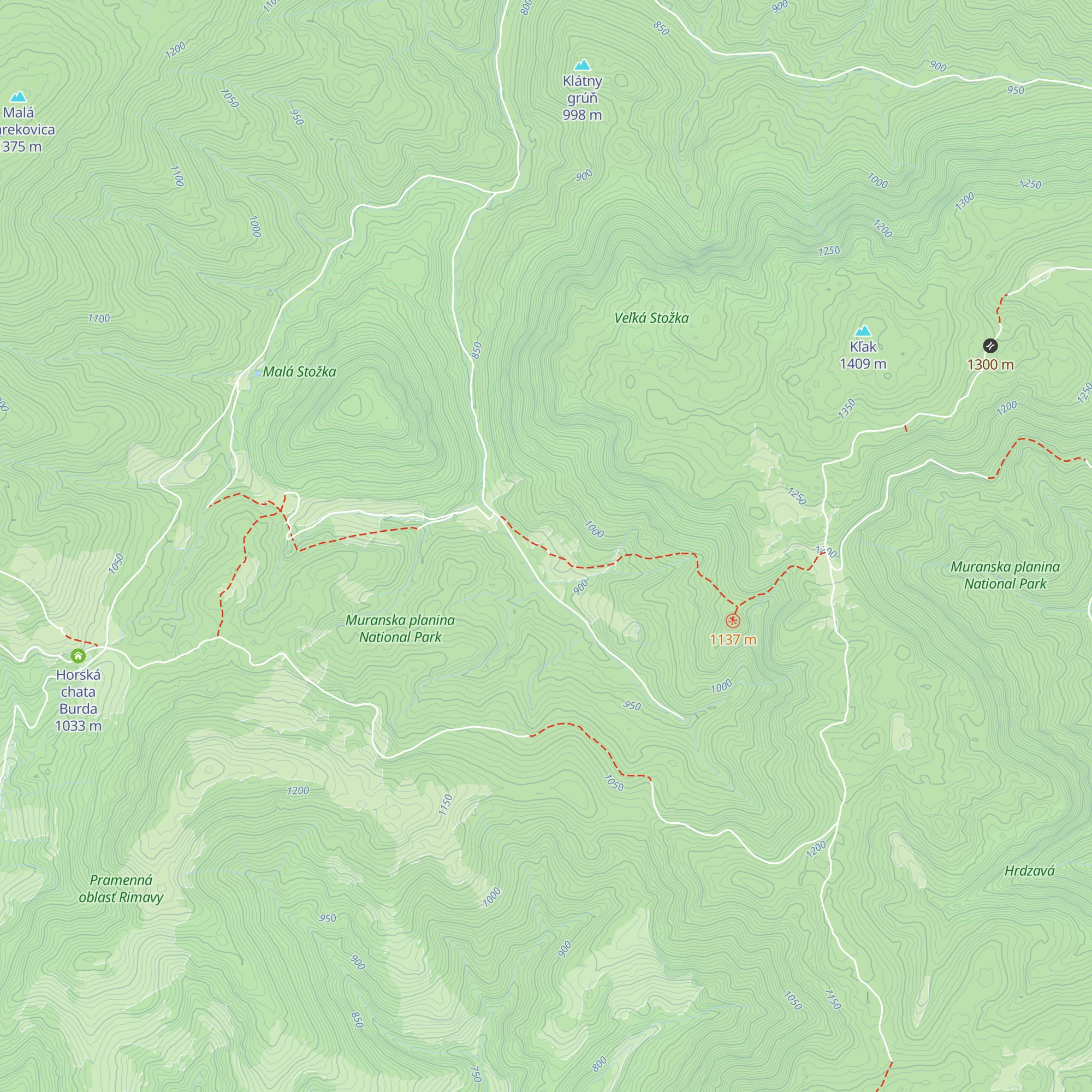 Horáreň map