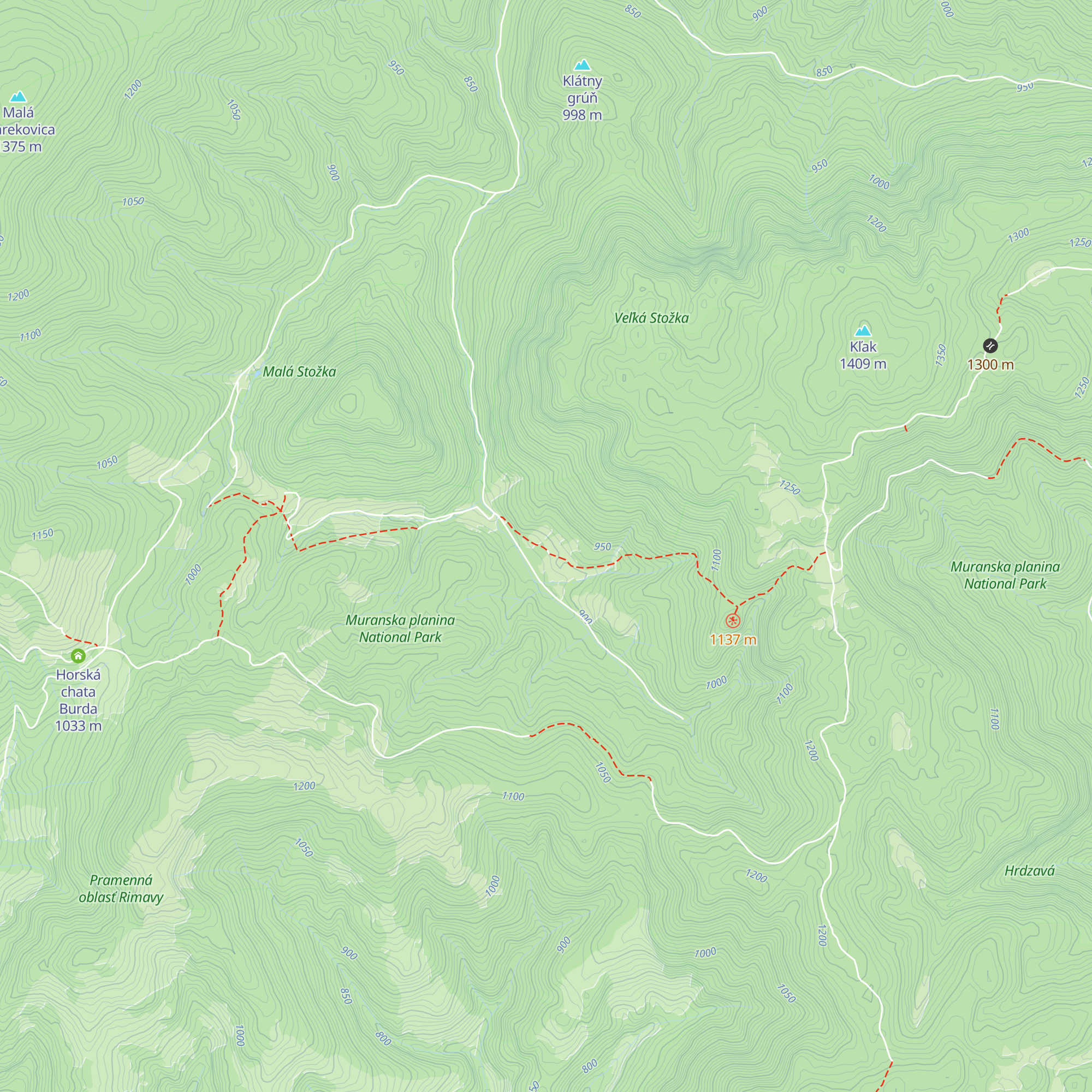 Horáreň map