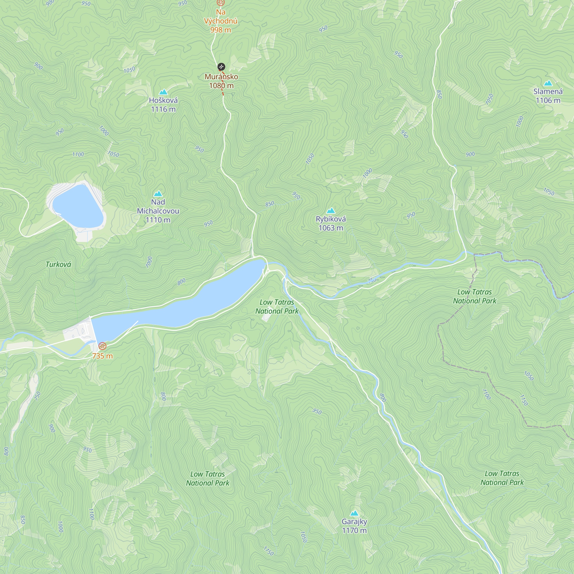 Chata pod kostolom map