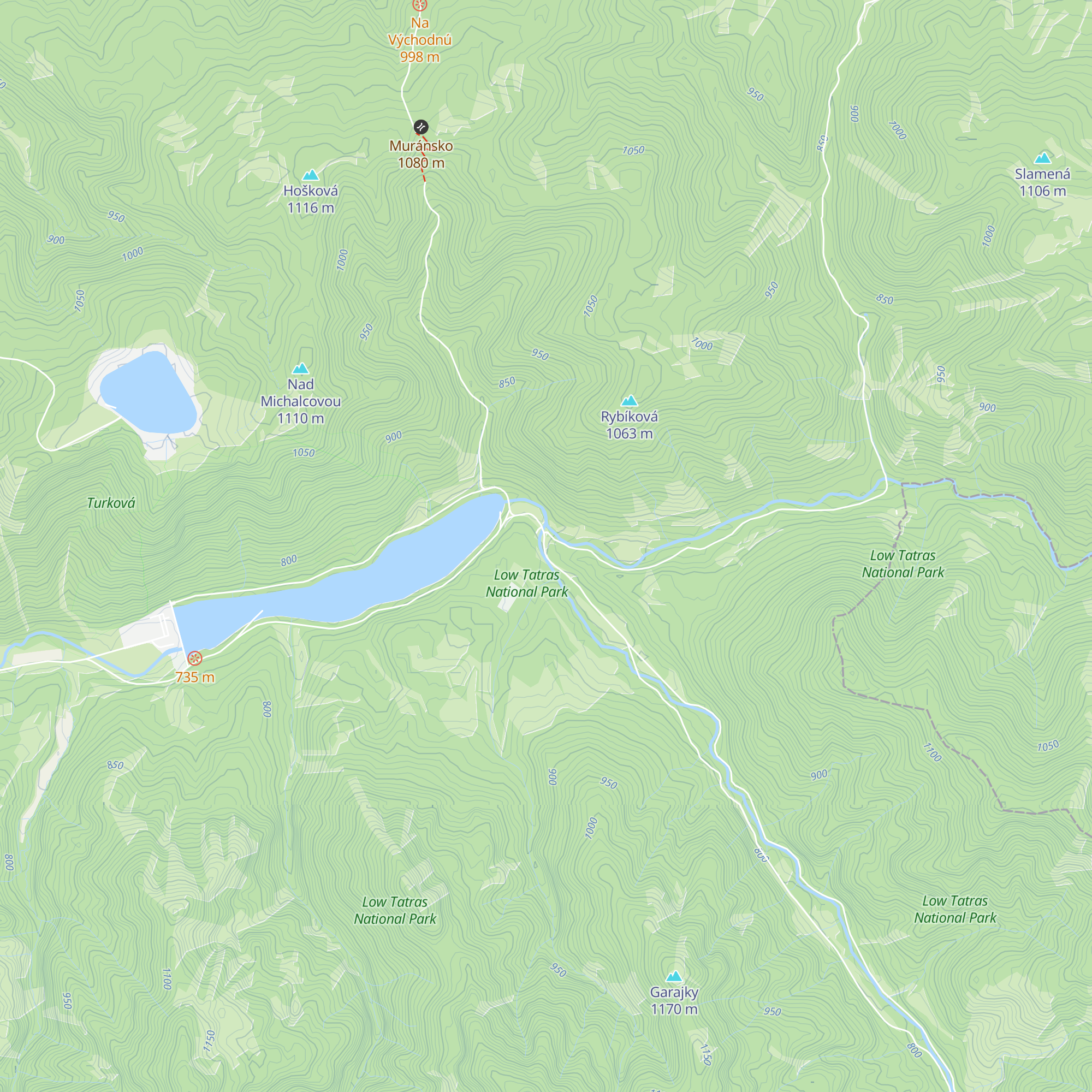 Chata pod kostolom map
