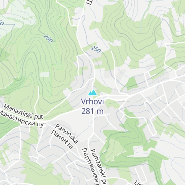 Map of Vrhovi