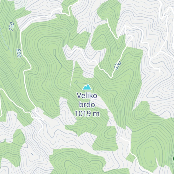 Map of Veliko brdo