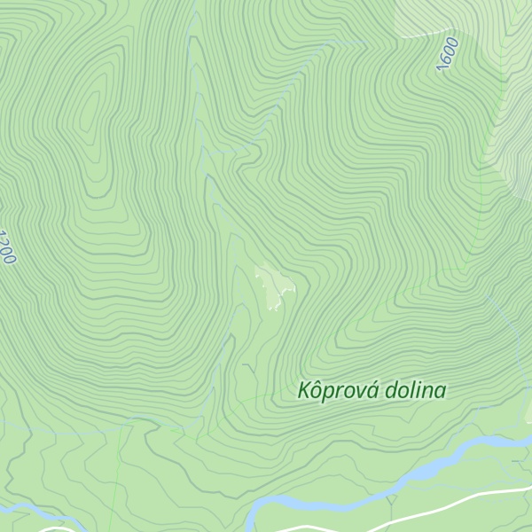Map of Chata Krížna