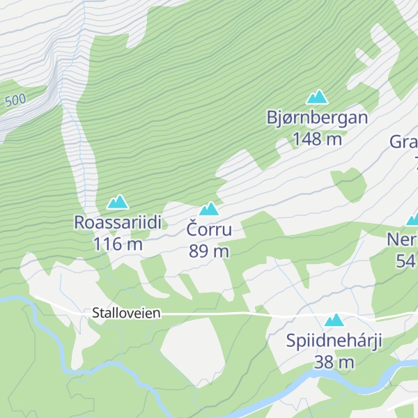 Map of Čorru