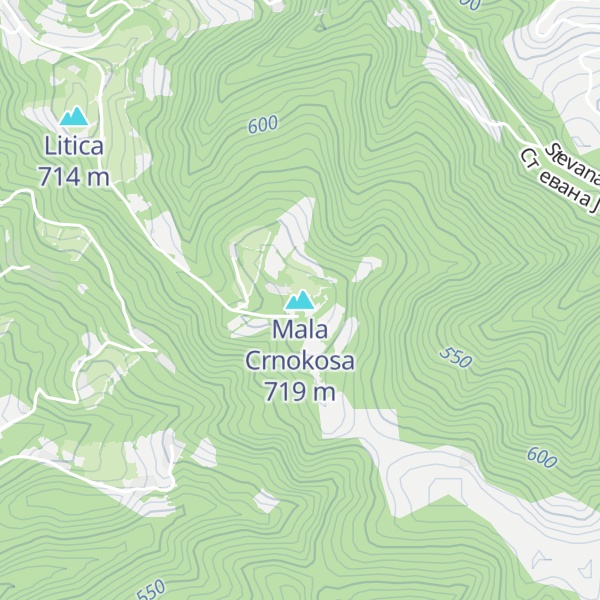 Map of Mala Crnokosa