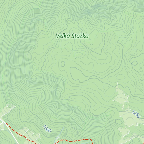 Map of Zadné hory