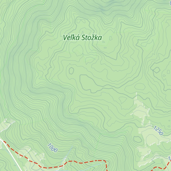 Map of Veľká Stožka