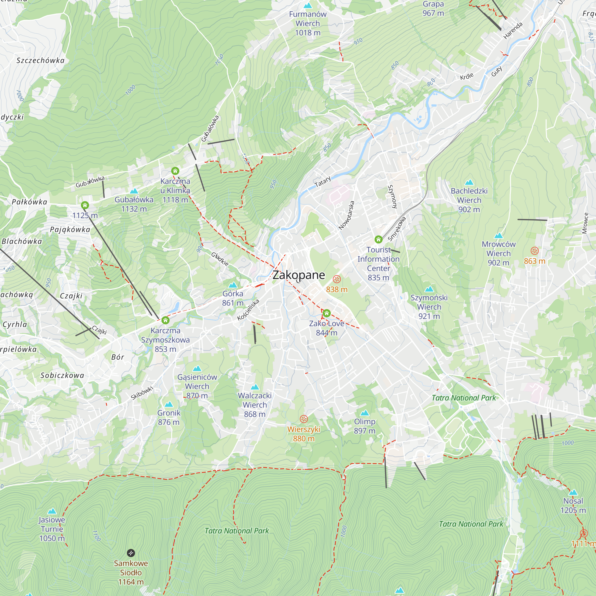 Biuro Usług Turystycznych PTTK map