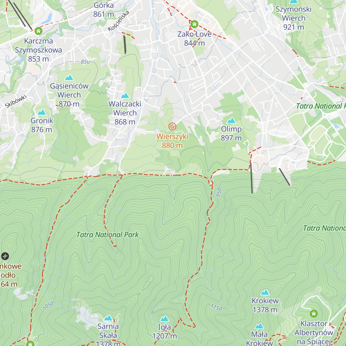 Apartament Pod Spadowcem map