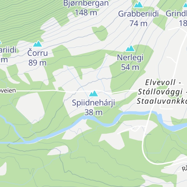 Map of Spiidnehárji