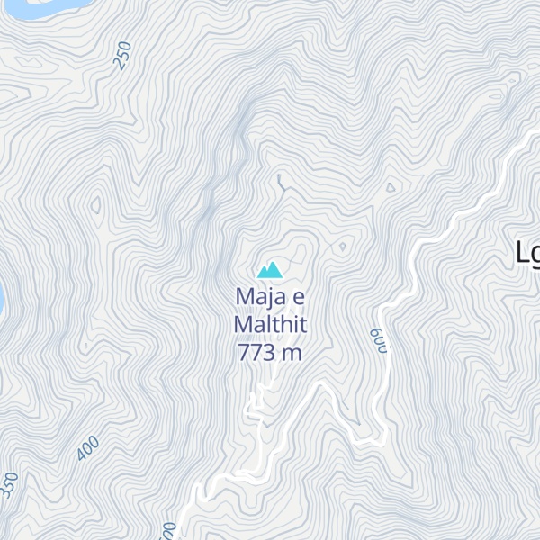 Map of Maja e Malthit