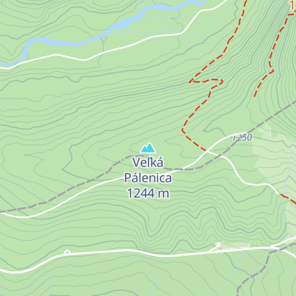 Map of Veľká Pálenica