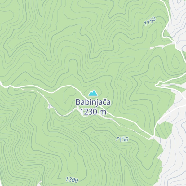 Map of Babinjača