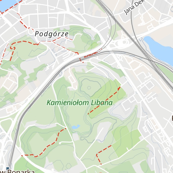 Map of Kopiec Krakusa