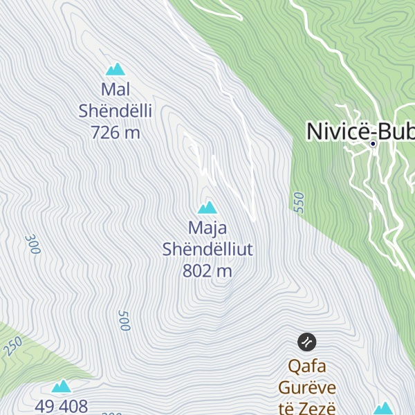 Map of Maja Shëndëlliut