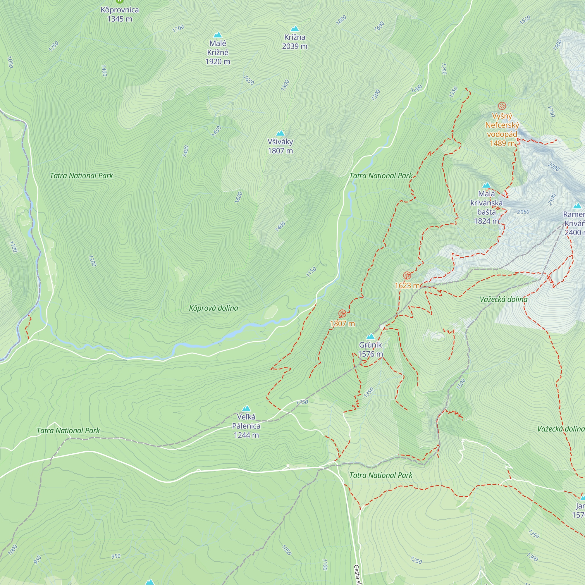 Zverienec map