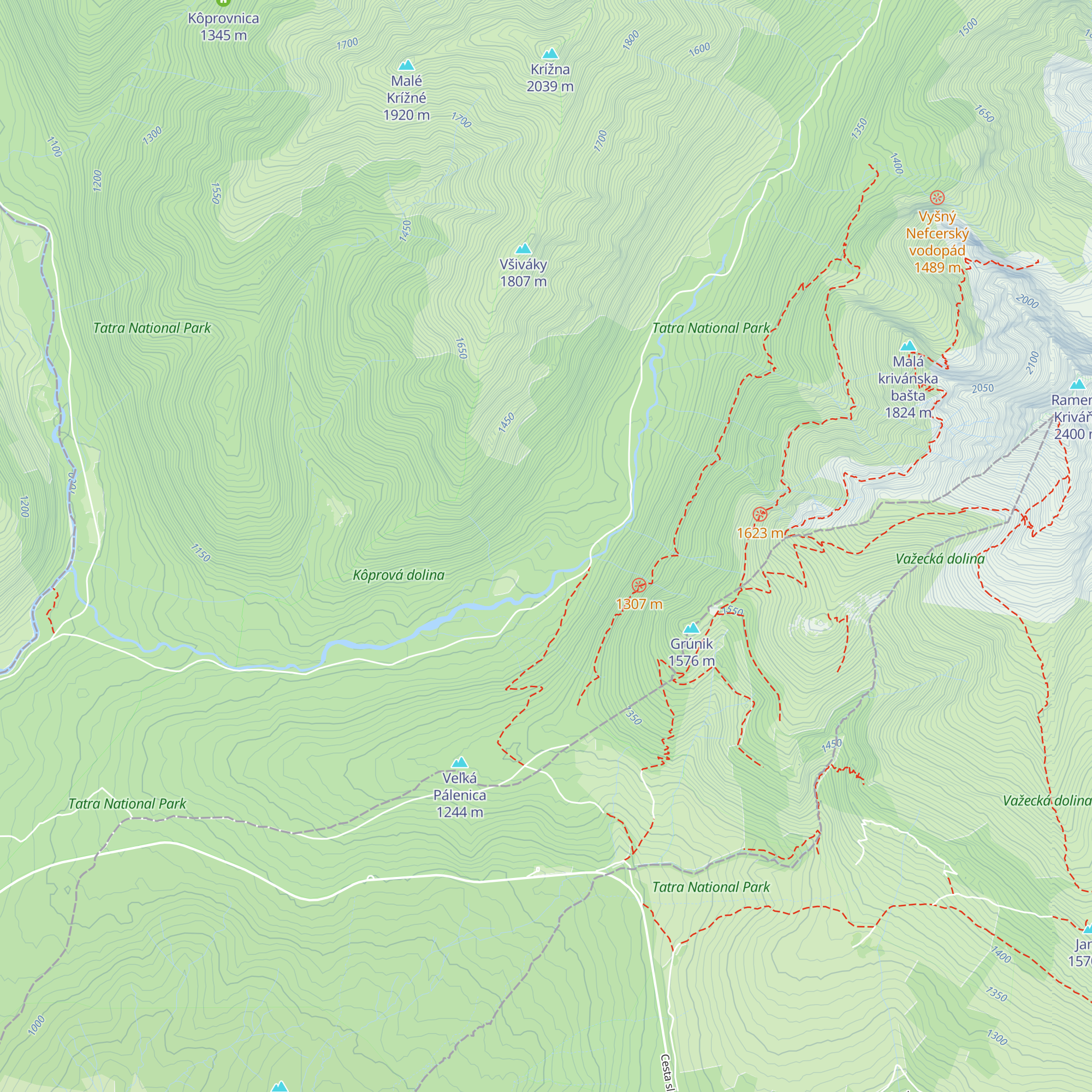 Zverienec map