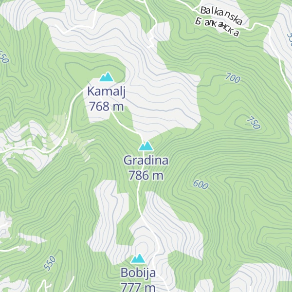 Map of Gradina