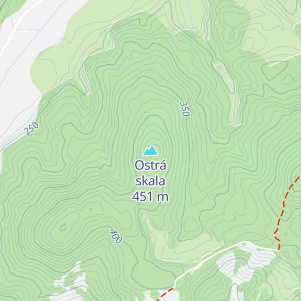 Map of Ostrá skala