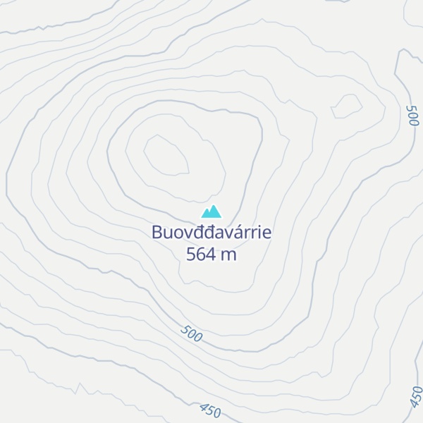 Map of Buovđđavárrie