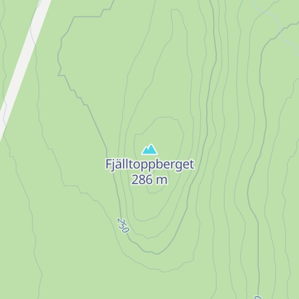 Map of Fjälltoppberget