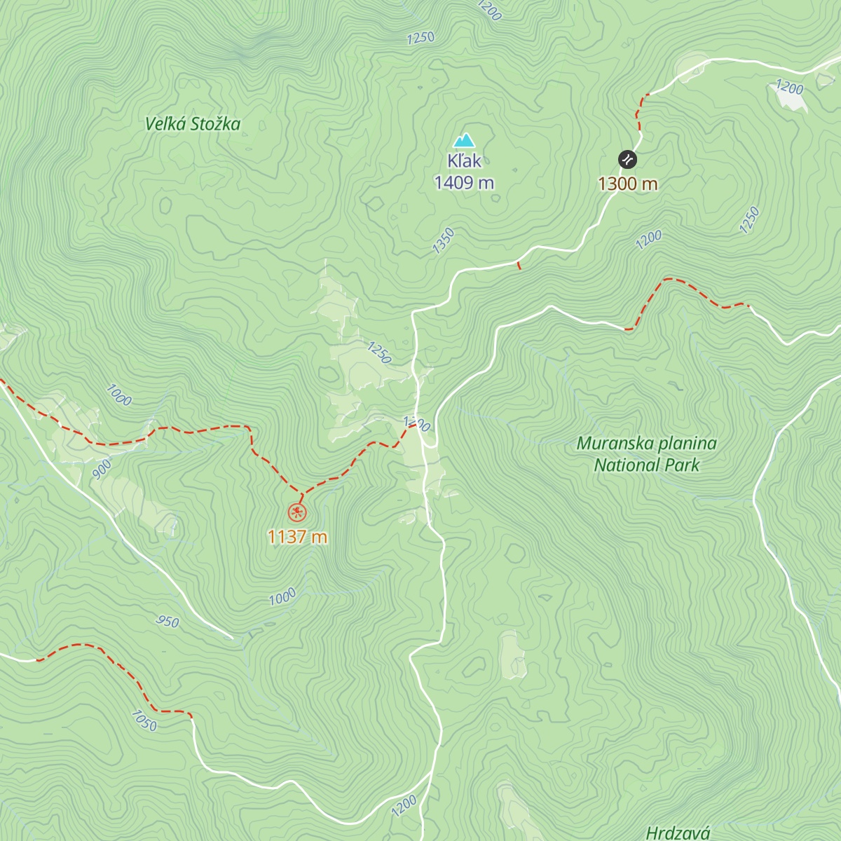 Nižná Kľaková map